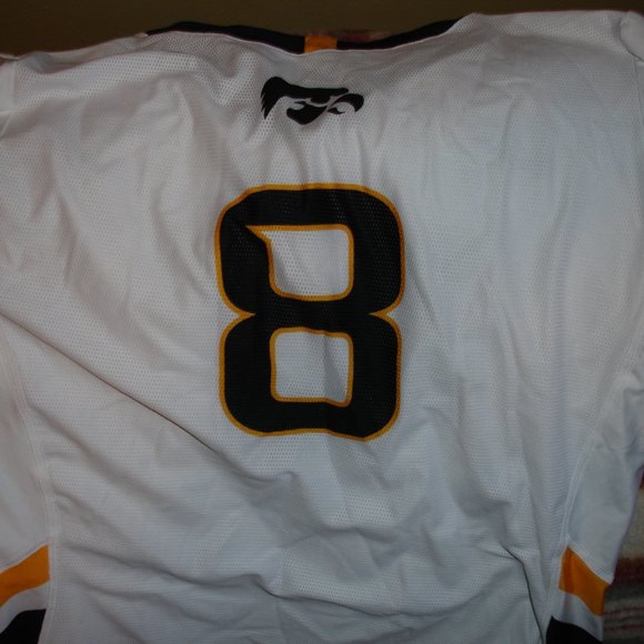 Nike Dri-Fit Iowa Hawkeyes Long Sleeve Volleyball Jersey - White -Black - Gold - Picture 5 of 6